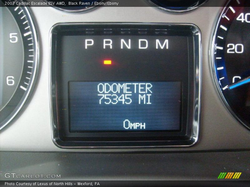 Black Raven / Ebony/Ebony 2007 Cadillac Escalade ESV AWD