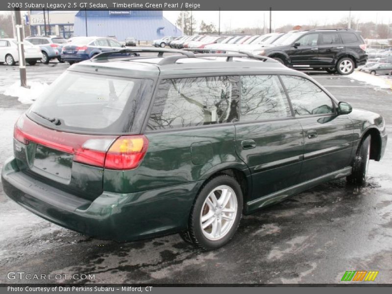 Timberline Green Pearl / Beige 2003 Subaru Legacy 2.5 GT Sedan