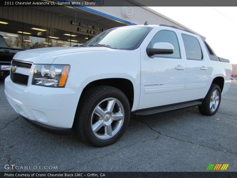 Summit White / Ebony 2011 Chevrolet Avalanche LS