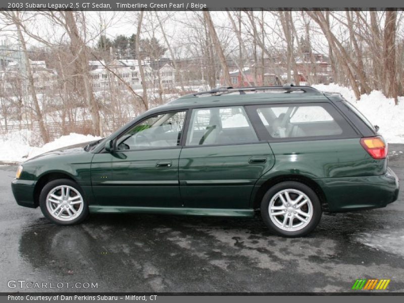 Timberline Green Pearl / Beige 2003 Subaru Legacy 2.5 GT Sedan