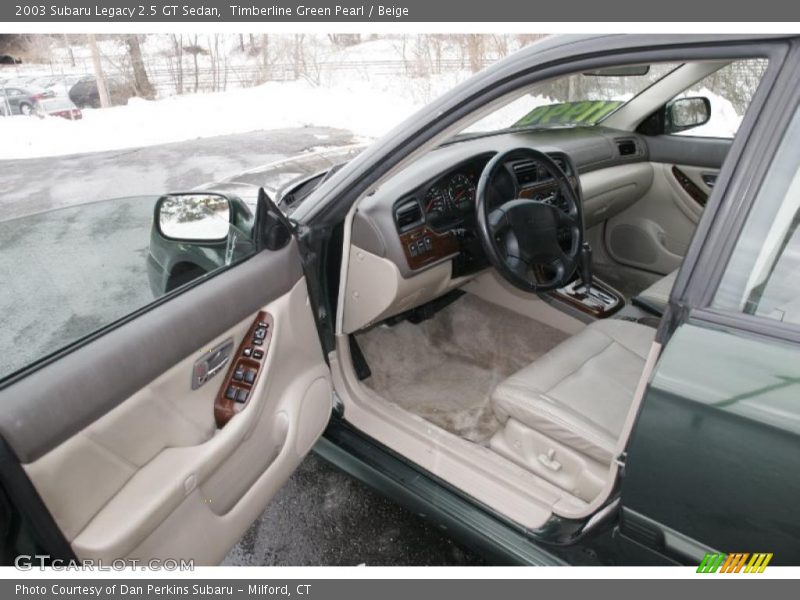 Timberline Green Pearl / Beige 2003 Subaru Legacy 2.5 GT Sedan