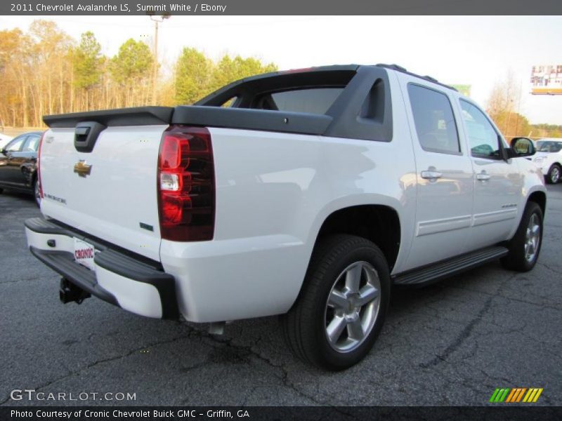 Summit White / Ebony 2011 Chevrolet Avalanche LS