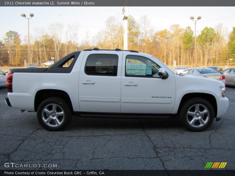 Summit White / Ebony 2011 Chevrolet Avalanche LS