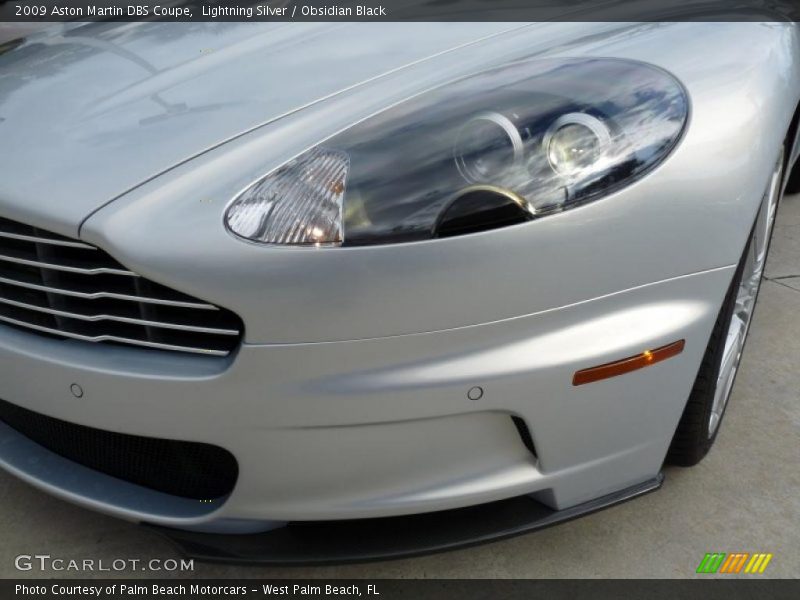Lightning Silver / Obsidian Black 2009 Aston Martin DBS Coupe