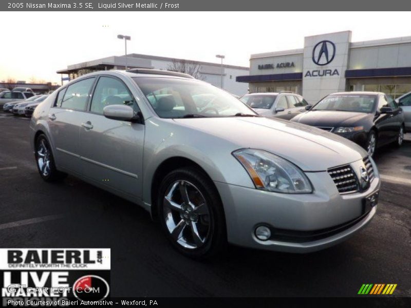 Liquid Silver Metallic / Frost 2005 Nissan Maxima 3.5 SE