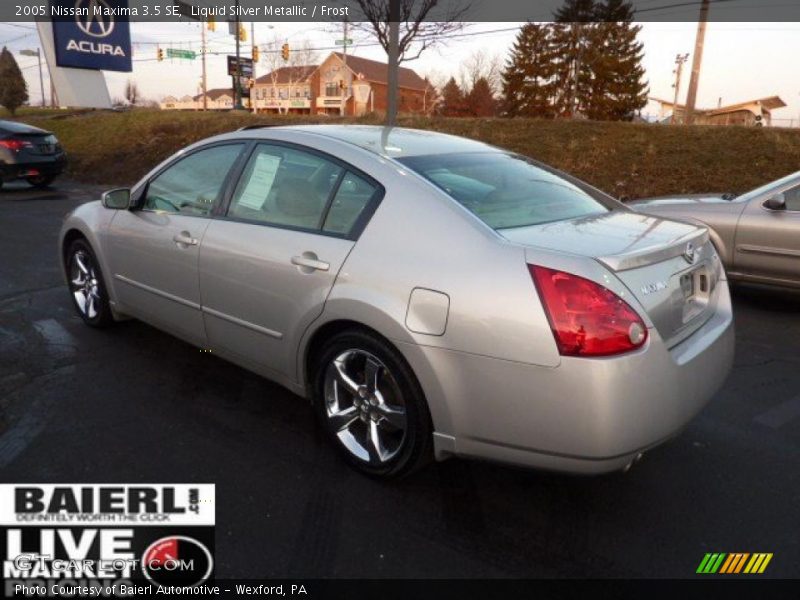 Liquid Silver Metallic / Frost 2005 Nissan Maxima 3.5 SE