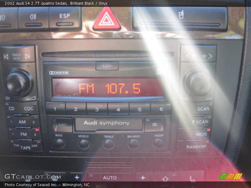 Brilliant Black / Onyx 2002 Audi S4 2.7T quattro Sedan