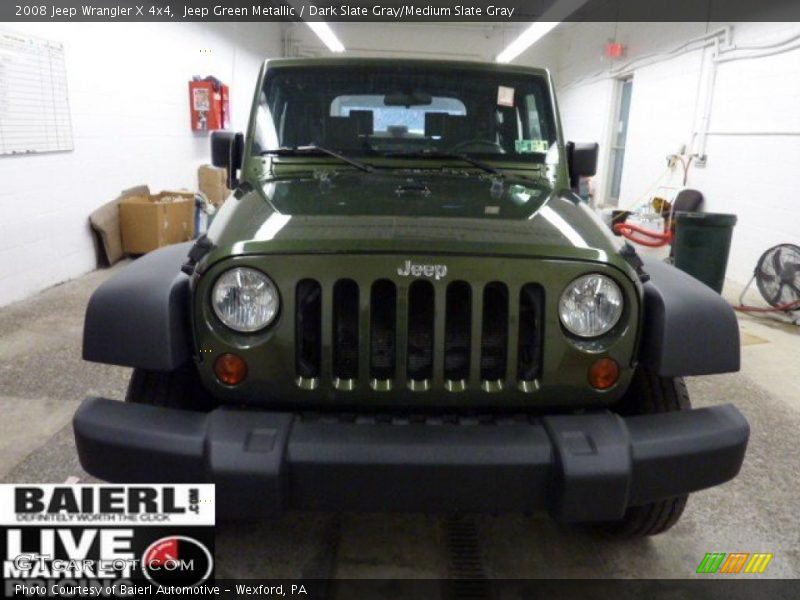 Jeep Green Metallic / Dark Slate Gray/Medium Slate Gray 2008 Jeep Wrangler X 4x4