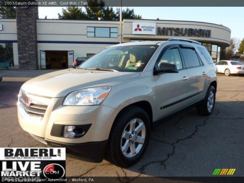 Gold Mist / Tan 2007 Saturn Outlook XE AWD