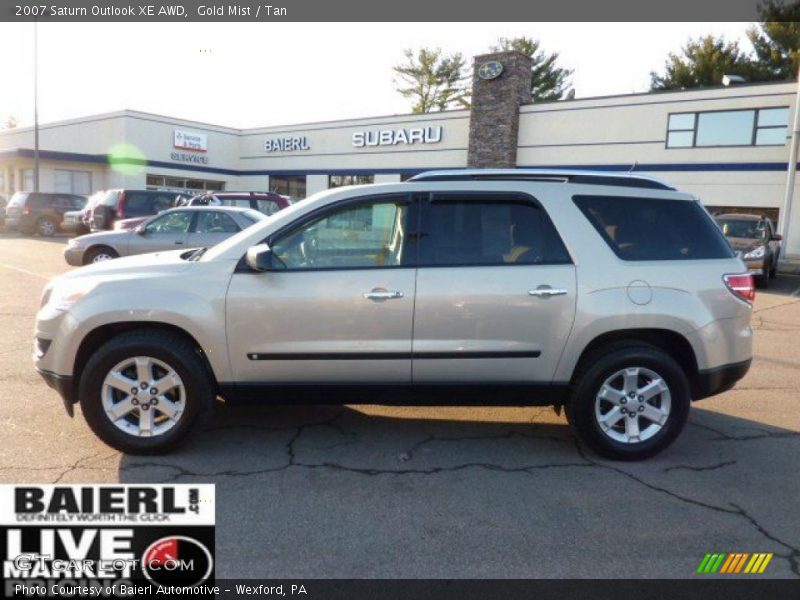 Gold Mist / Tan 2007 Saturn Outlook XE AWD