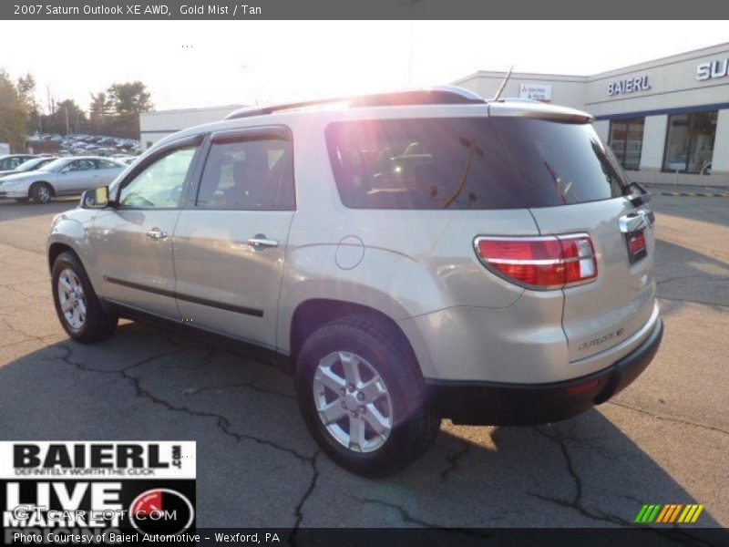 Gold Mist / Tan 2007 Saturn Outlook XE AWD