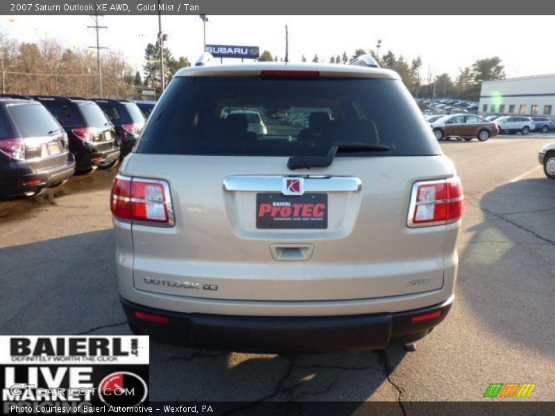 Gold Mist / Tan 2007 Saturn Outlook XE AWD