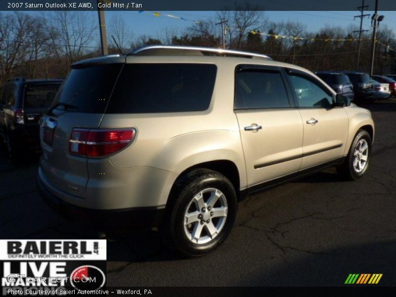 Gold Mist / Tan 2007 Saturn Outlook XE AWD