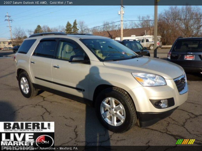 Gold Mist / Tan 2007 Saturn Outlook XE AWD
