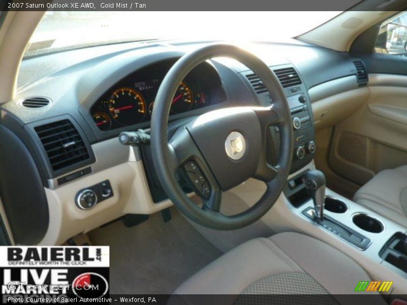 Gold Mist / Tan 2007 Saturn Outlook XE AWD