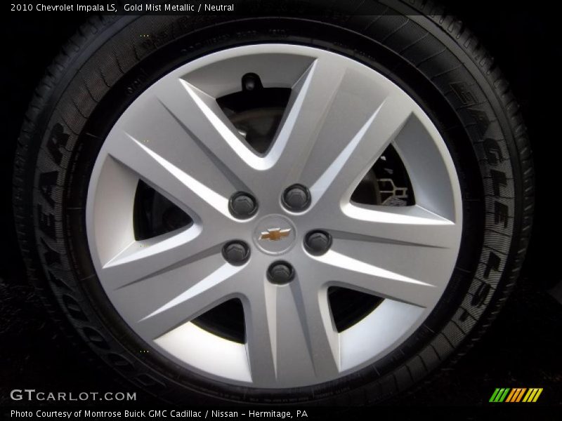 Gold Mist Metallic / Neutral 2010 Chevrolet Impala LS