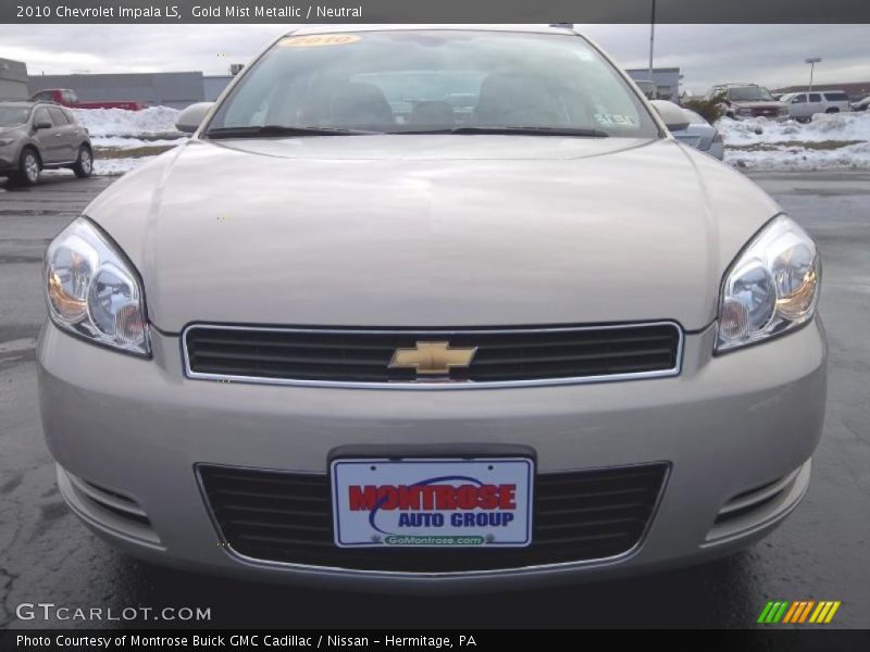 Gold Mist Metallic / Neutral 2010 Chevrolet Impala LS