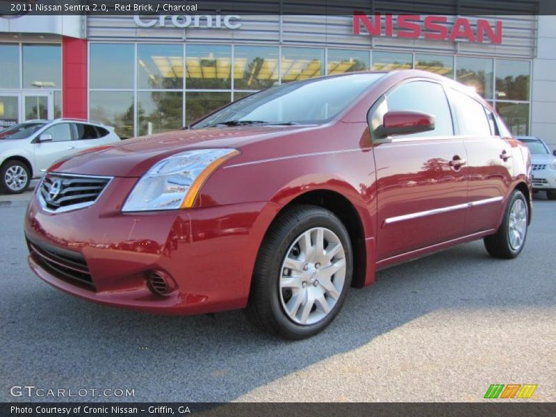 Red Brick / Charcoal 2011 Nissan Sentra 2.0