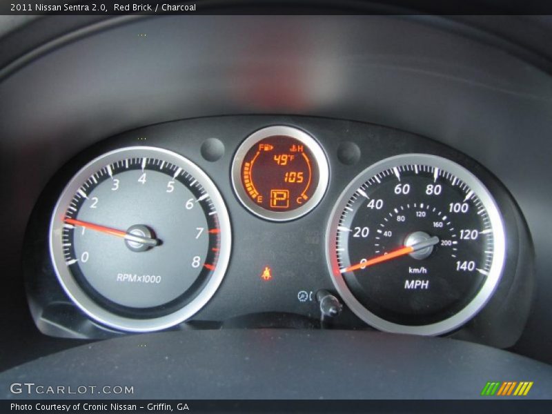 Red Brick / Charcoal 2011 Nissan Sentra 2.0