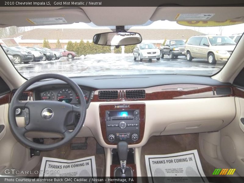 Gold Mist Metallic / Neutral 2010 Chevrolet Impala LS