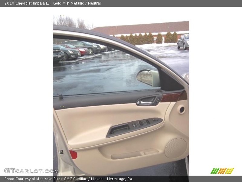 Gold Mist Metallic / Neutral 2010 Chevrolet Impala LS