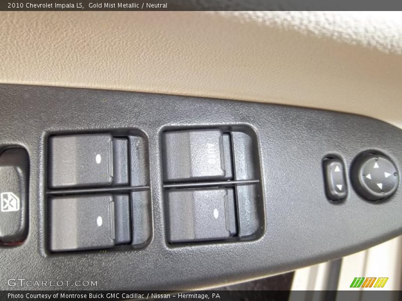 Gold Mist Metallic / Neutral 2010 Chevrolet Impala LS
