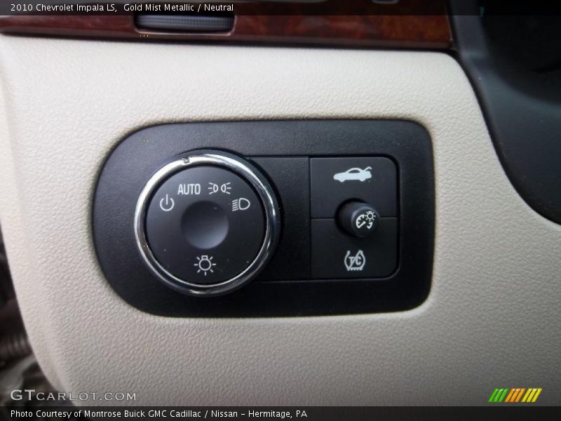 Gold Mist Metallic / Neutral 2010 Chevrolet Impala LS
