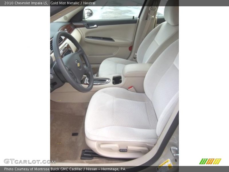 Gold Mist Metallic / Neutral 2010 Chevrolet Impala LS