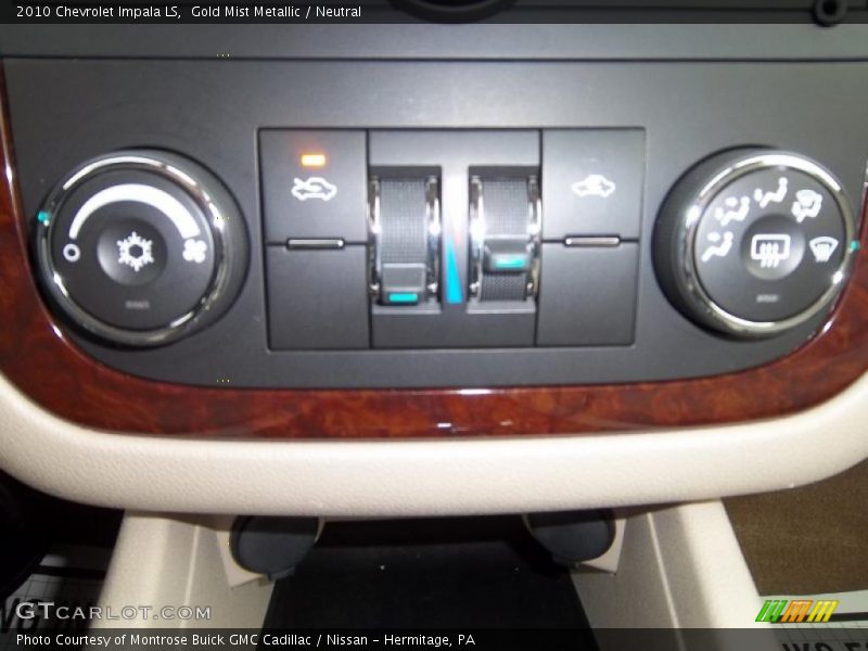 Gold Mist Metallic / Neutral 2010 Chevrolet Impala LS