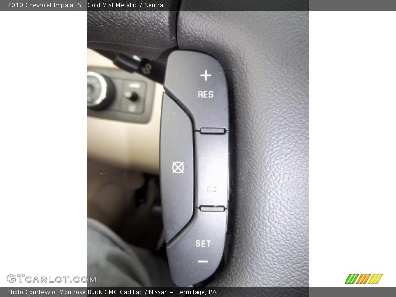 Gold Mist Metallic / Neutral 2010 Chevrolet Impala LS