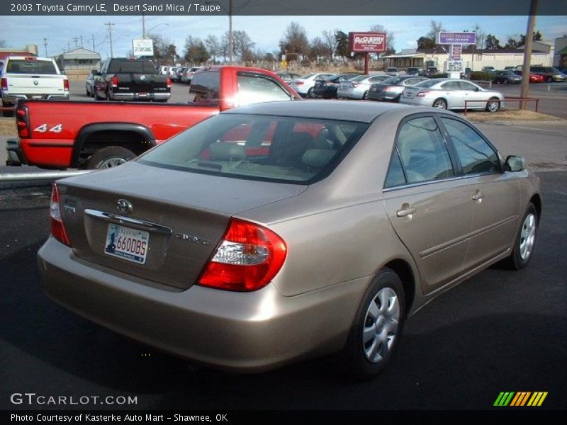Desert Sand Mica / Taupe 2003 Toyota Camry LE