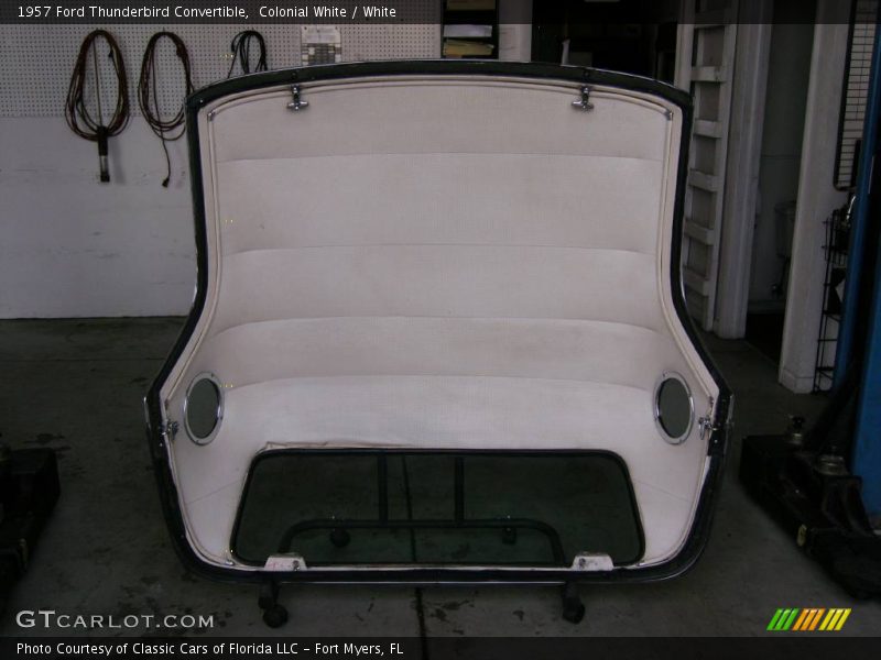 Colonial White / White 1957 Ford Thunderbird Convertible