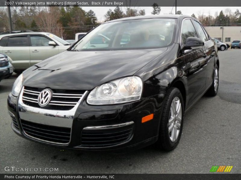 Black / Pure Beige 2007 Volkswagen Jetta Wolfsburg Edition Sedan