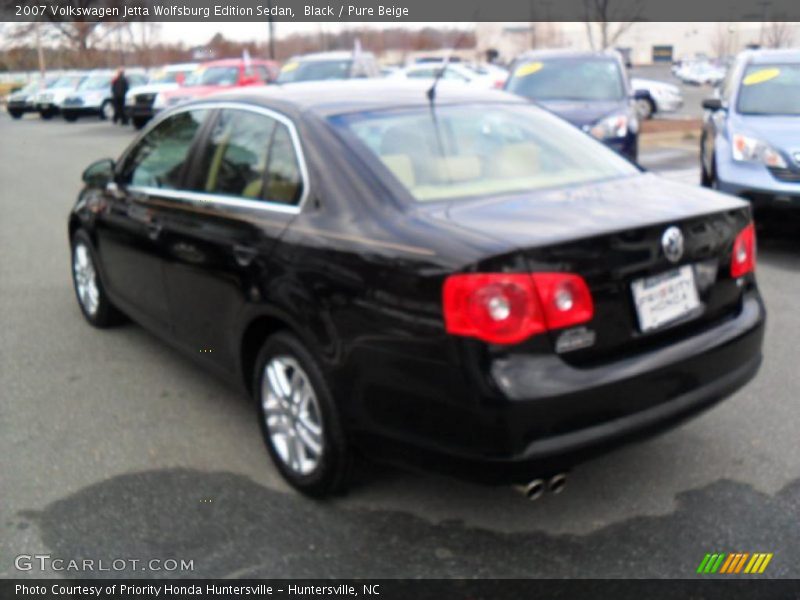 Black / Pure Beige 2007 Volkswagen Jetta Wolfsburg Edition Sedan