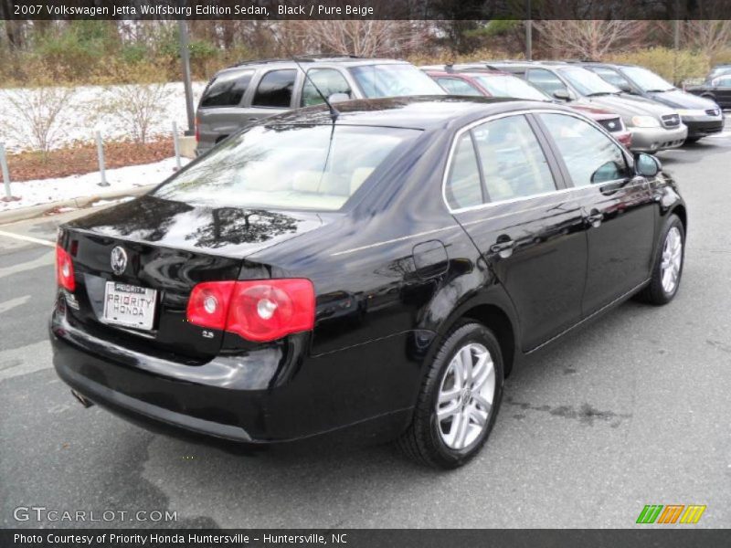Black / Pure Beige 2007 Volkswagen Jetta Wolfsburg Edition Sedan