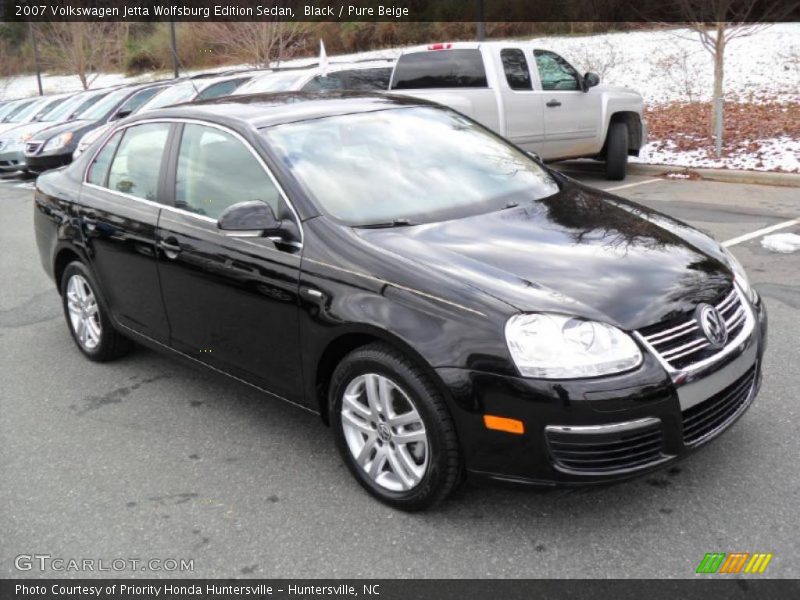 Black / Pure Beige 2007 Volkswagen Jetta Wolfsburg Edition Sedan