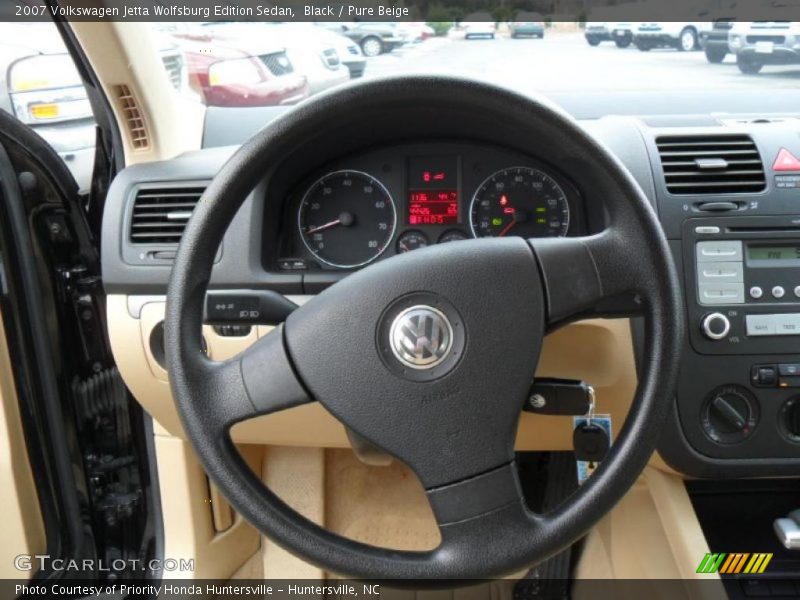 Black / Pure Beige 2007 Volkswagen Jetta Wolfsburg Edition Sedan