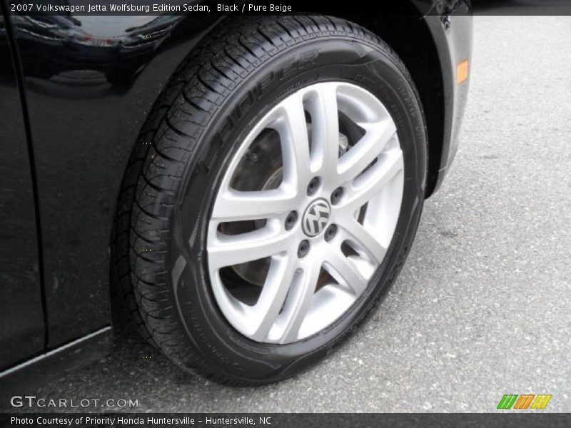 Black / Pure Beige 2007 Volkswagen Jetta Wolfsburg Edition Sedan