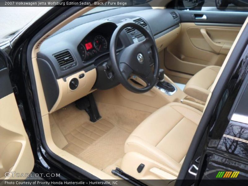 Black / Pure Beige 2007 Volkswagen Jetta Wolfsburg Edition Sedan