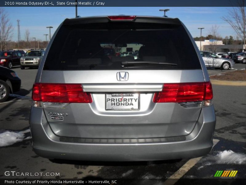 Slate Green Metallic / Gray 2010 Honda Odyssey EX-L