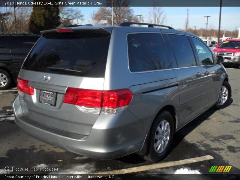 Slate Green Metallic / Gray 2010 Honda Odyssey EX-L