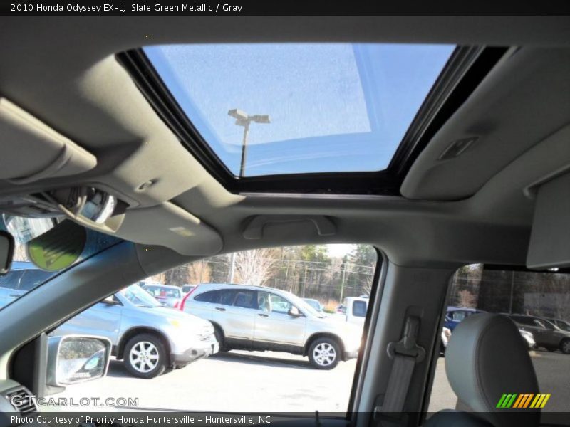 Slate Green Metallic / Gray 2010 Honda Odyssey EX-L