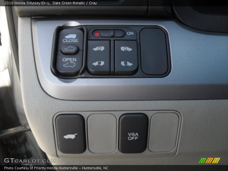 Slate Green Metallic / Gray 2010 Honda Odyssey EX-L