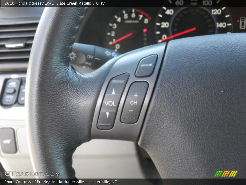 Slate Green Metallic / Gray 2010 Honda Odyssey EX-L