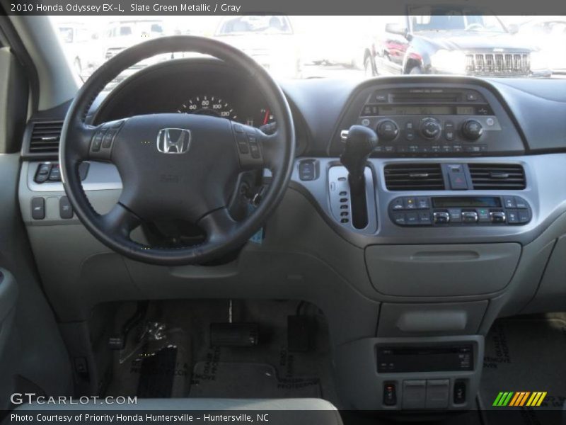 Slate Green Metallic / Gray 2010 Honda Odyssey EX-L