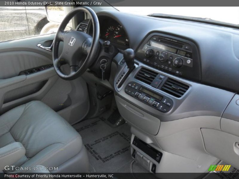 Slate Green Metallic / Gray 2010 Honda Odyssey EX-L