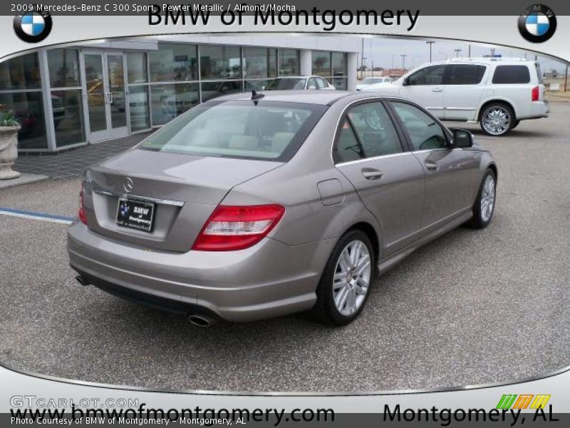 Pewter Metallic / Almond/Mocha 2009 Mercedes-Benz C 300 Sport