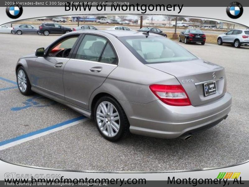 Pewter Metallic / Almond/Mocha 2009 Mercedes-Benz C 300 Sport
