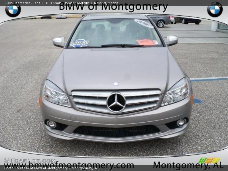 Pewter Metallic / Almond/Mocha 2009 Mercedes-Benz C 300 Sport