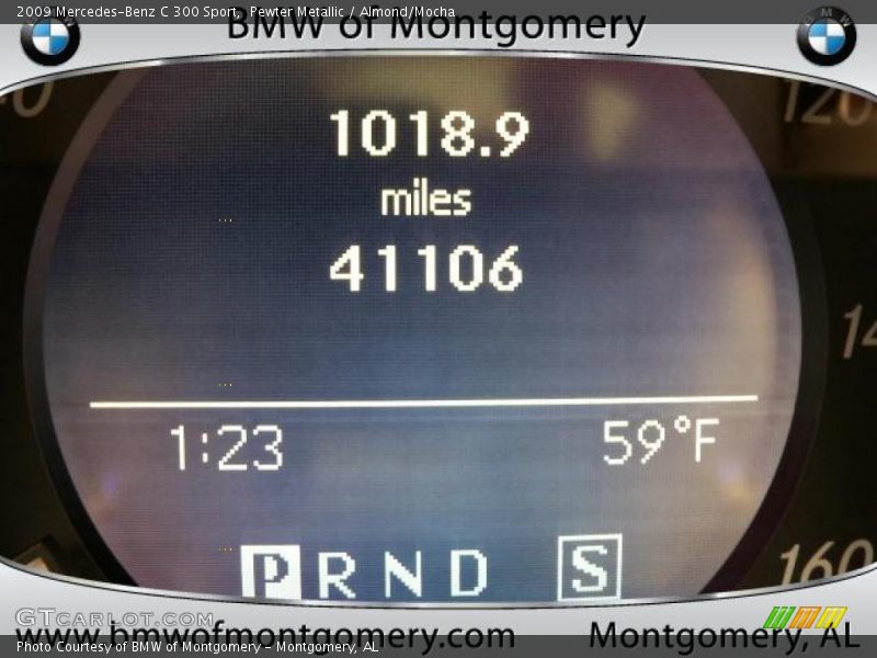 Pewter Metallic / Almond/Mocha 2009 Mercedes-Benz C 300 Sport
